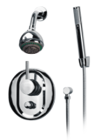 Shower Tap 2 Heads Fixed/Handheld Concealed Installation 5001