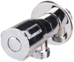 Nickel-Plated Angle Valve with Ceramic Headwork