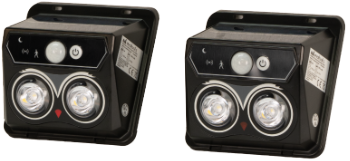 Wall LED Projector with Solar Charging and Motion Sensor, with Adjustable Lights