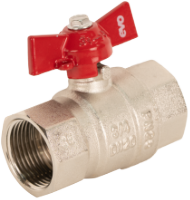 Ball Valve with Butterfly Handle F-F 1048