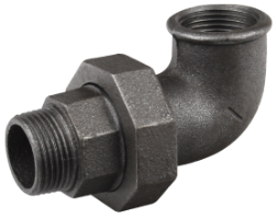 Black Union Elbow Female Thread - Male Thread 97