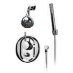 Shower Tap 2 Heads Fixed/Handheld Concealed Installation 5001