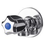 Nickel-Plated Angle Valve with Rubber Headwork 1002