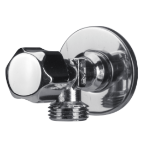 Nickel-Plated Angle Valve with Rubber Headwork 1003