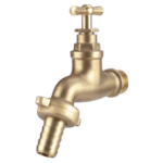 Brass Double-Service Bibcock with Rubber Headwork