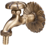 Antique Brass Double-Service Bibcock