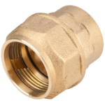 Quick Brass Coupling for Plastic Pipe, Female Thread EvoSanitary®